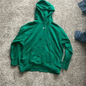 Green oversized Nike phoenix fleece hoodie size large